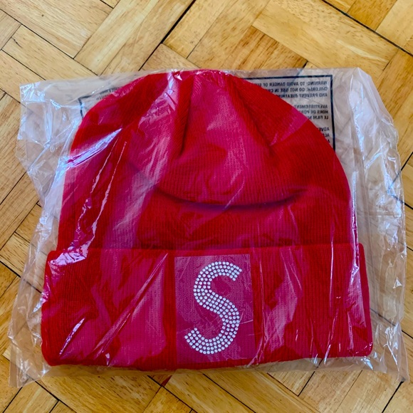 Supreme Accessories - Supreme Swarovski S Logo Beanie